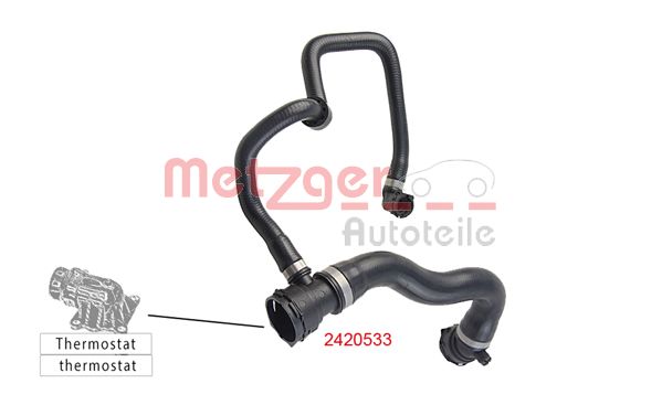METZGER 2420533 Kühlerschlauch